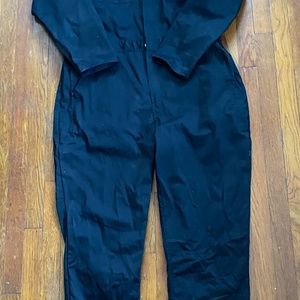 Michael Myers Mens Long Sleeve Zip Up Twill Coverall Large Black Halloween